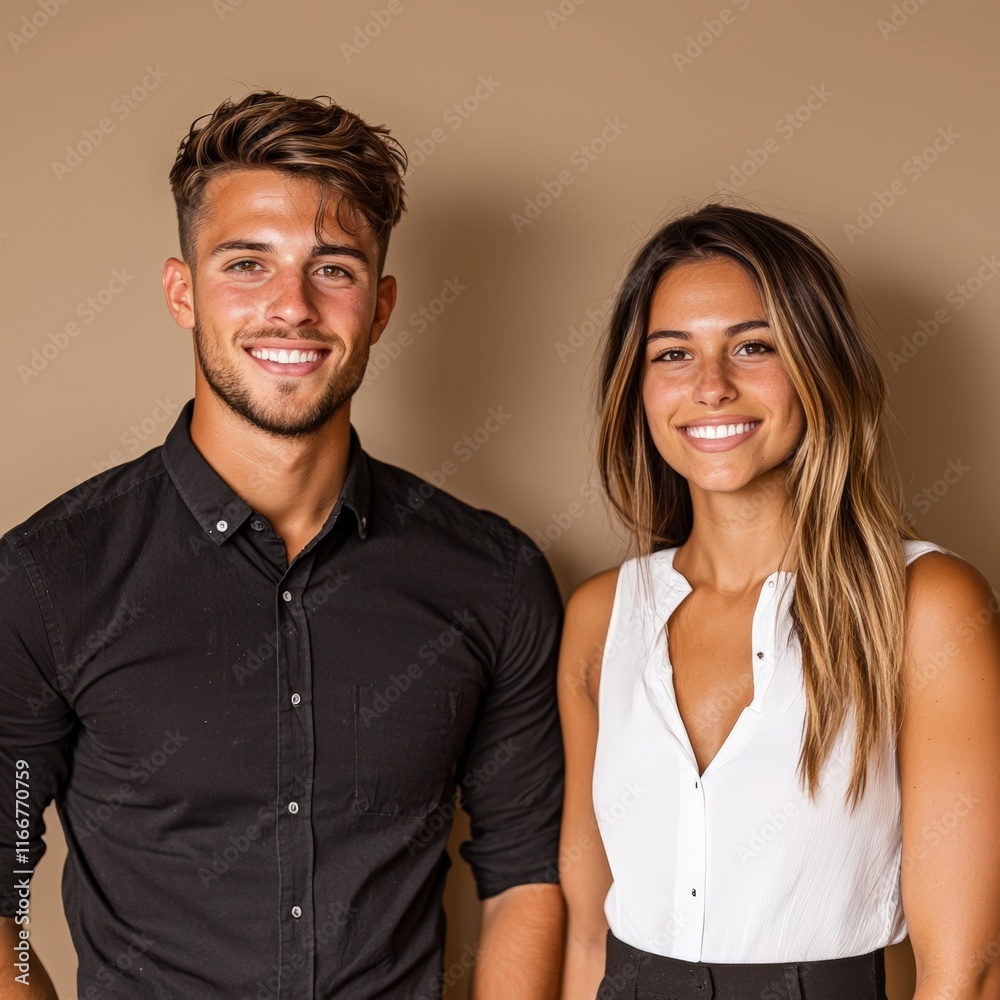 Happy Business Team  Smiling Man   Woman  Job Application  Vacancies  Corporate Success