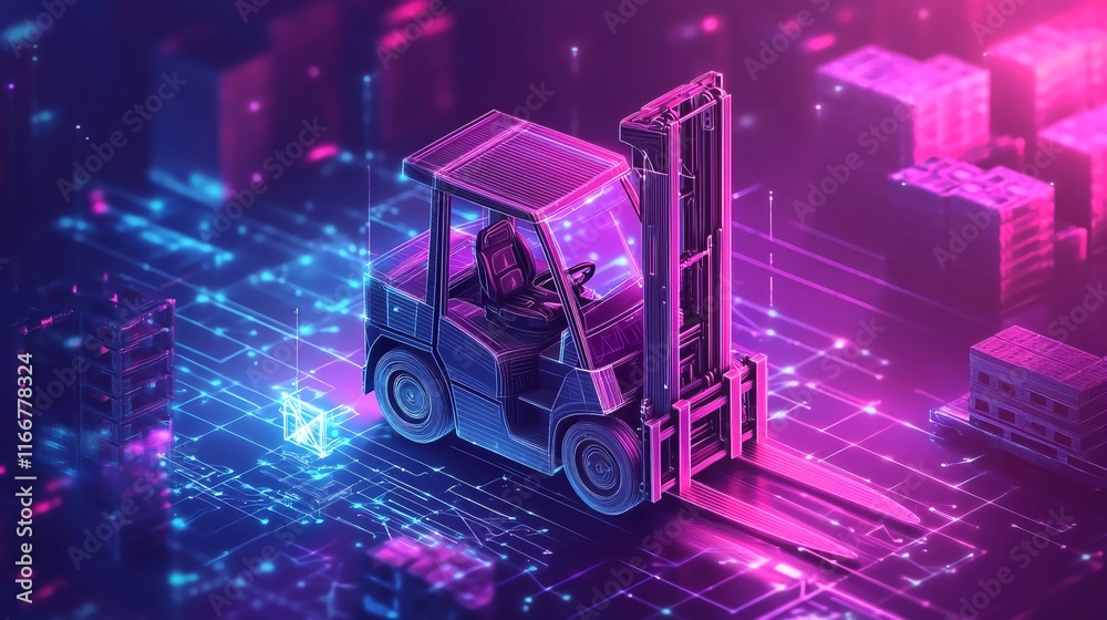 An_illustration_of_a_digital_forklift_against An_illustration_of_a_digital_forklift_against
