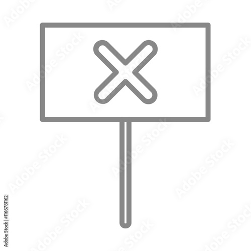 Protest Banner icon Design