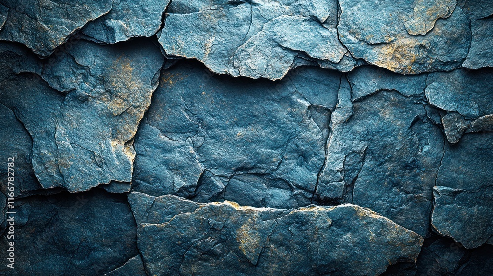 Textured blue stone surface with layered appearance. Textured blue stone surface with layered appearance.