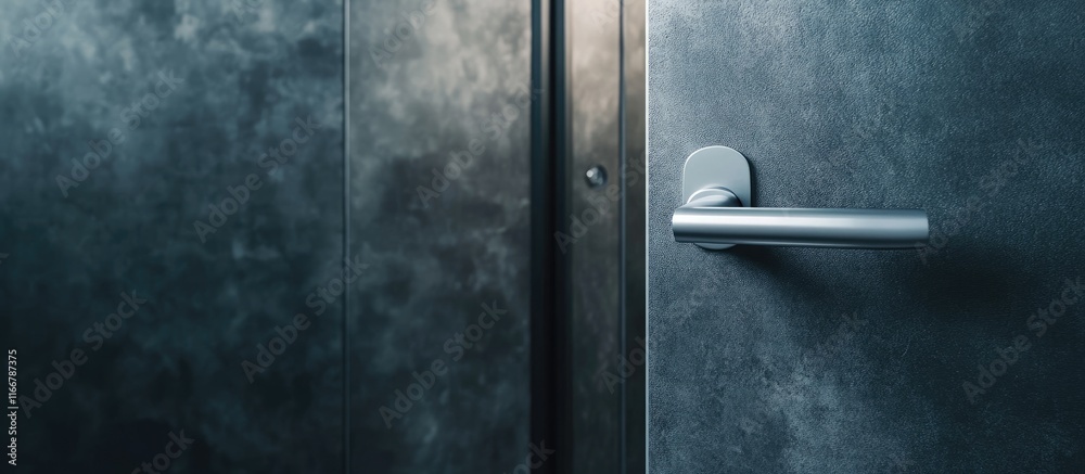 Modern restroom door handle highlighting accessibility features and contemporary design elements for improved user experience Modern restroom door handle highlighting accessibility features and contemporary design elements for improved user experience