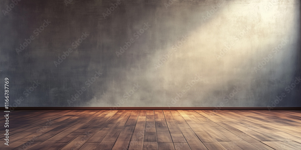 Blank interior space for a tranquil and modern presentation backdrop