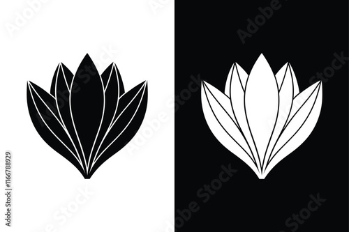 Crocus  flower icon vector on White Background ,Vector Art Illustration on white background.