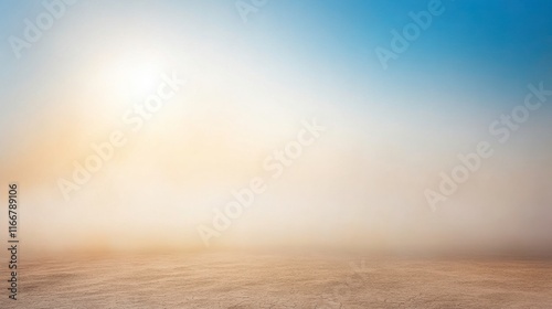 Dramatic Desert Storm Lighting and Air Quality Effect