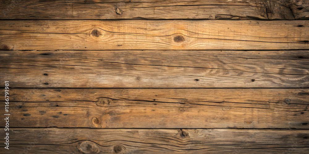 Naklejka premium Old floorboards laid together are seamless flooring materials.