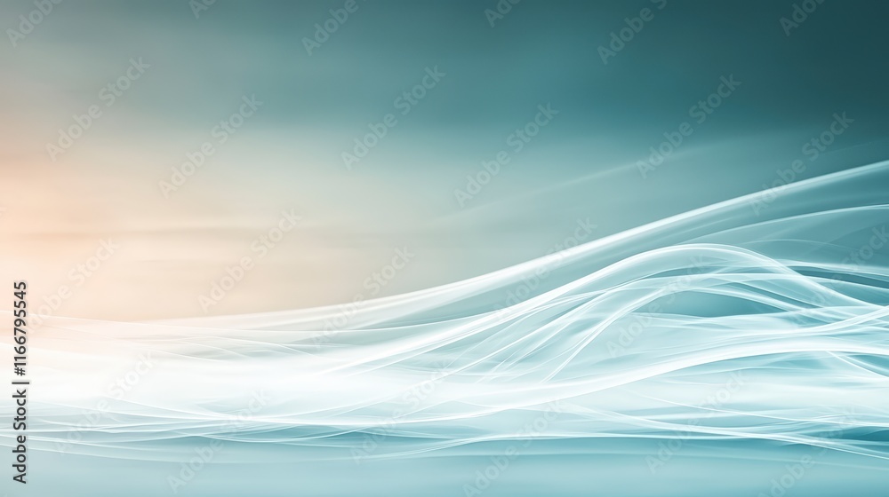 Abstract Blue Background Smooth Lines Light Effects Waves Flowing Design Abstract Blue Background Smooth Lines Light Effects Waves Flowing Design