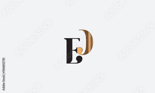 ED, DE , D , E , Abstract Letters Logo Monogram	