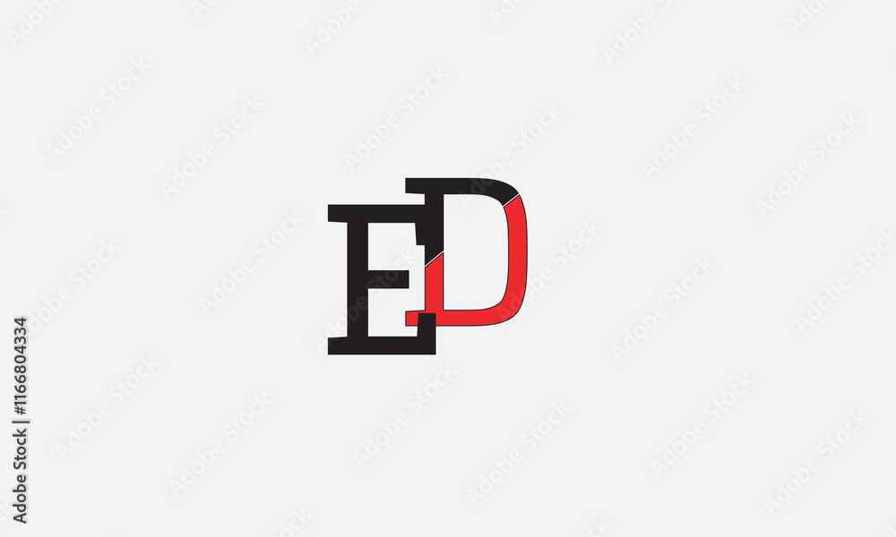 ED, DE , D , E , Abstract Letters Logo Monogram ED, DE , D , E , Abstract Letters Logo Monogram