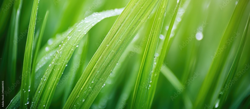 Vibrant fresh lemongrass with dew drops showcasing its green stalks perfect for culinary dishes and herbal remedies Vibrant fresh lemongrass with dew drops showcasing its green stalks perfect for culinary dishes and herbal remedies