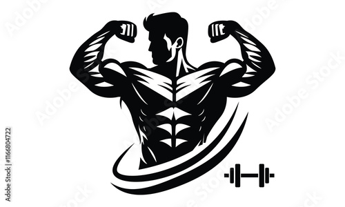 Premium Bodybuilder icon Illustration Vector Art