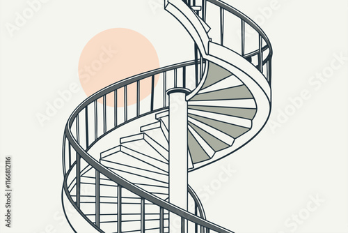 staircase in the house
