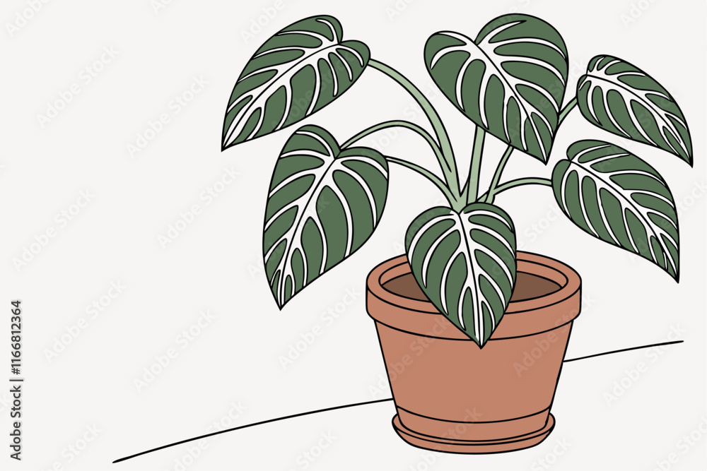 Fototapeta premium plant in a pot