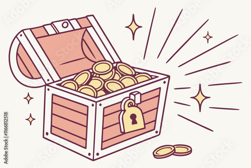 box with gold