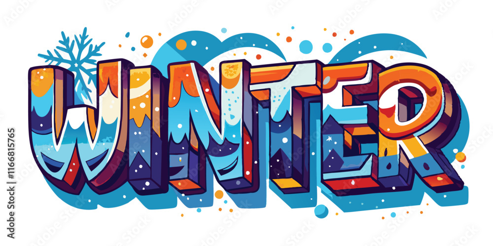 winter word front design  