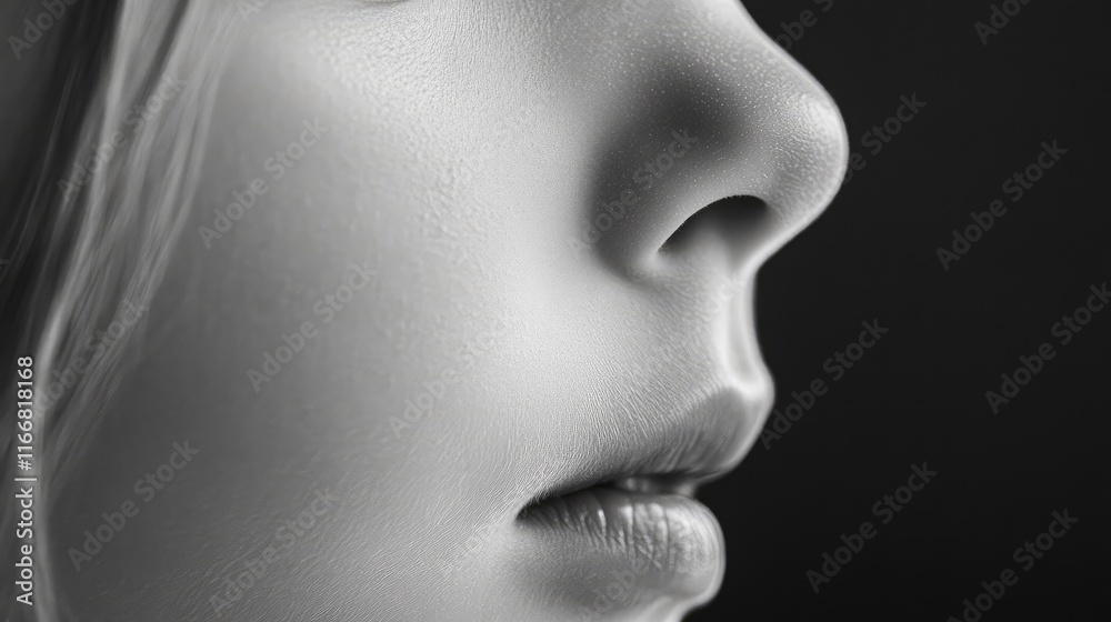 Malocclusion in children with focus on lip profile and facial features highlighting dental health importance Malocclusion in children with focus on lip profile and facial features highlighting dental health importance