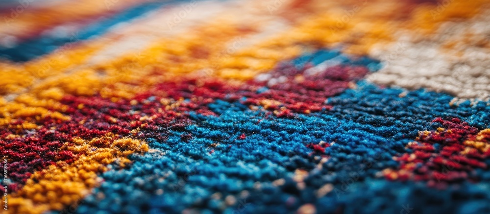 Vibrant close up of textured carpet showcasing intricate patterns and colors for interior design inspiration and home decor ideas Vibrant close up of textured carpet showcasing intricate patterns and colors for interior design inspiration and home decor ideas