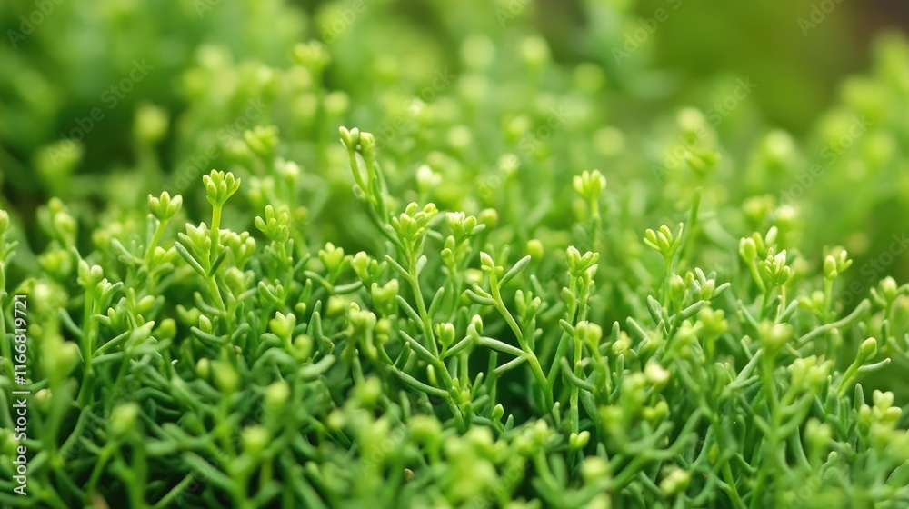 Rock samphire Crithmum maritimum flowering succulent plants in lush green nature background with selective focus for botanical design Rock samphire Crithmum maritimum flowering succulent plants in lush green nature background with selective focus for botanical design