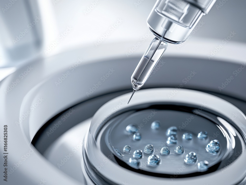 Close-up of a pipette dispensing liquid into a jar, showcasing precision in skincare or scientific research. Close-up of a pipette dispensing liquid into a jar, showcasing precision in skincare or scientific research.
