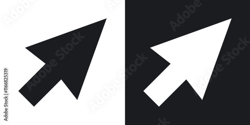 Mouse icons in solid black and white colors