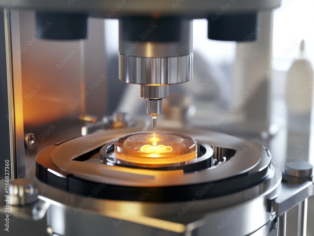 A close-up of a laboratory microscope analyzing a petri dish filled with samples, showcasing precision. A close-up of a laboratory microscope analyzing a petri dish filled with samples, showcasing precision.
