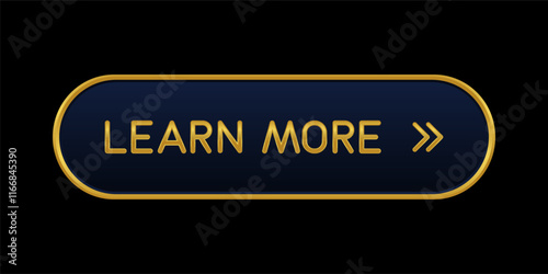 Golden CTA button: Learn more.