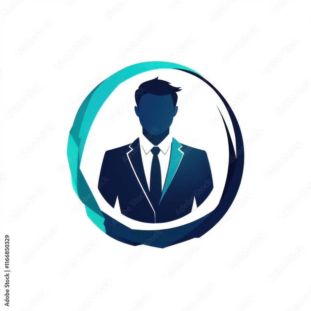 Stylized illustration of a businessman in a suit, representing professionalism and corporate identity. Stylized illustration of a businessman in a suit, representing professionalism and corporate identity.