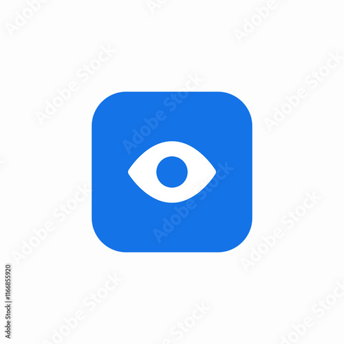 Eye view visibility watch icon vector sign
