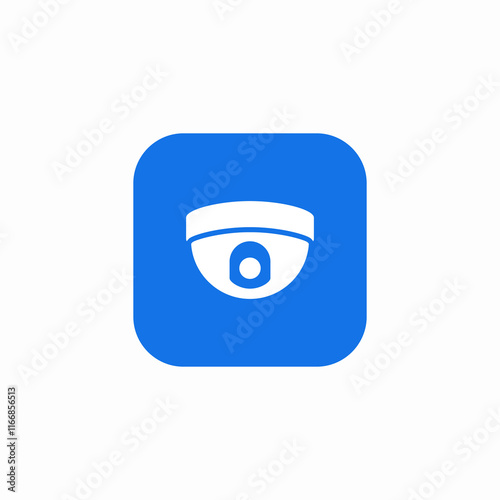 Security camera surveillance system icon vector sign
