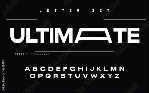 modern creative alphabet. Future fonts style. Typography uppercase and lowercase fonts.

