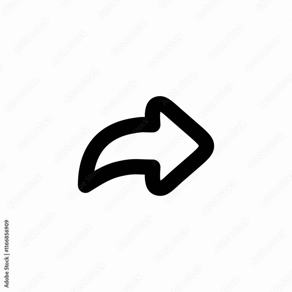 Forward arrow direction navigation icon vector sign
Forward arrow direction navigation icon vector sign