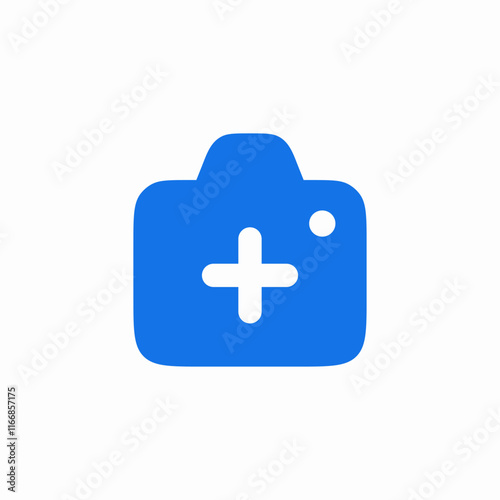 Healthcare medical plus cross icon vector sign
