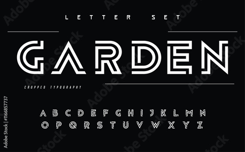 minimal modern alphabet. Typography trendy font uppercase. vector illustrator
