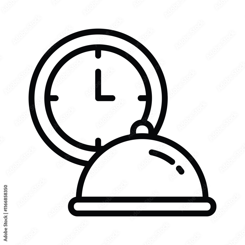 Plate with a clock symbolizing meal scheduling Plate with a clock symbolizing meal scheduling