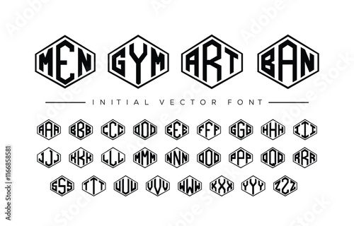 Abstract circle monogram font. Round logotype with 3 letter. Vintage symbol style with spiral classic.
