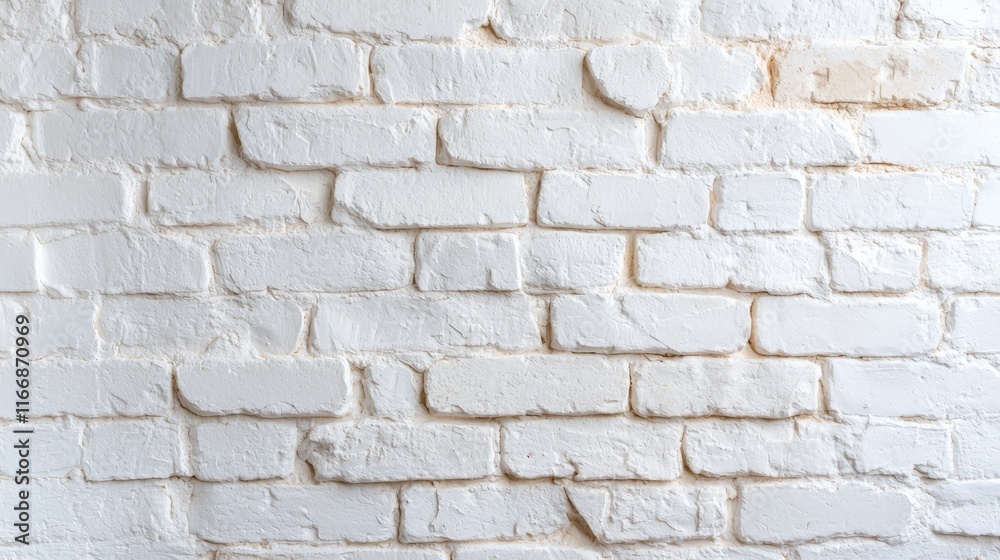 A white brick wall is shown in this image A white brick wall is shown in this image