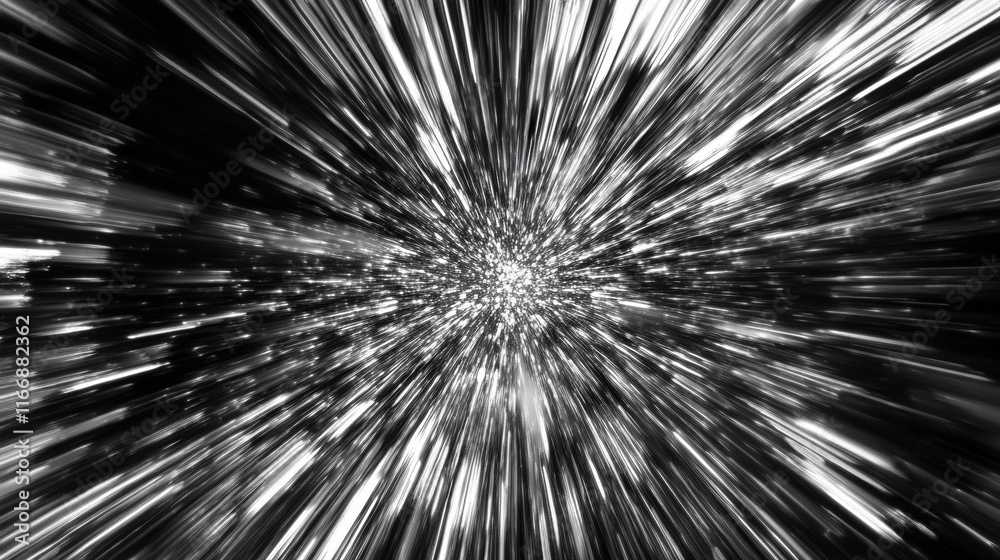 Obraz premium Abstract Light Speed Burst