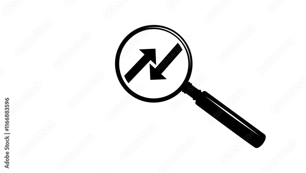 Search and Replace, black isolated silhouette Search and Replace, black isolated silhouette