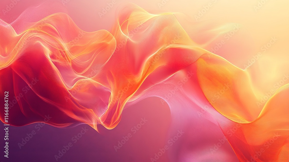 Obraz premium abstract forms pulse into dynamic radiant futuristic dreamscapes., Generative AI