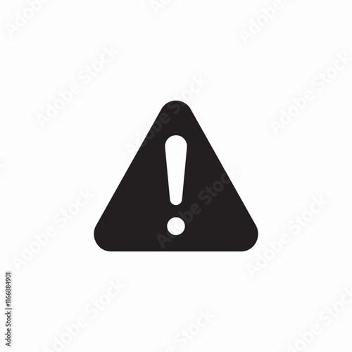 exclamation mark triangle icon sign vector