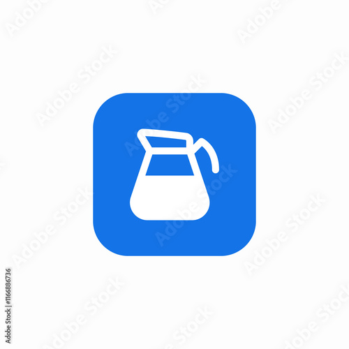 milk pot icon sign vector