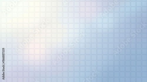 A grid illustration with light gradients and soft hues, symbolizing structure and balance in creative design projects.