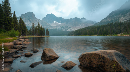 lake in the mountains