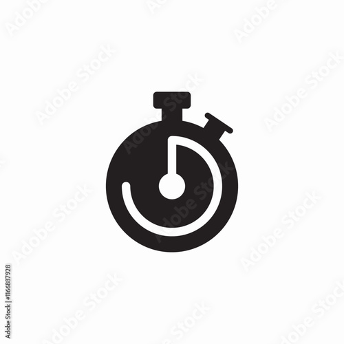 stopwatch timer icon sign vector
