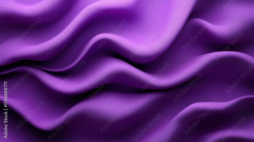 Obraz premium Abstract Purple Fabric Waves
