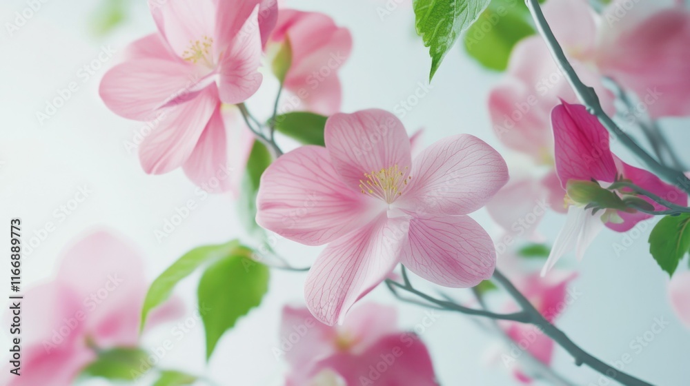 Fototapeta premium Blossoming Pink Flower Bouquet