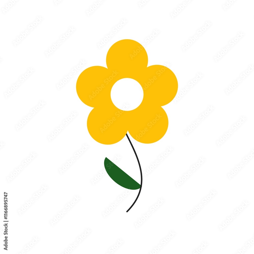 Flower icon isolated on white background Flower icon isolated on white background