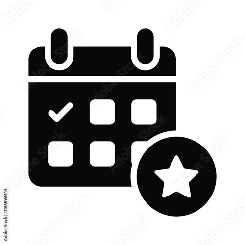Calendar highlighting a specific event date