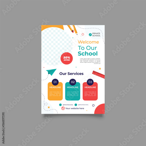 Academic Admission Banner Flyer Design Creative Back to College Education Templates. Corporate Advertising for Schools, Universities, and Businesses. Modern Vector Graphics Social Media Promotion