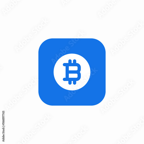 crypto bitcoin currency icon sign vector