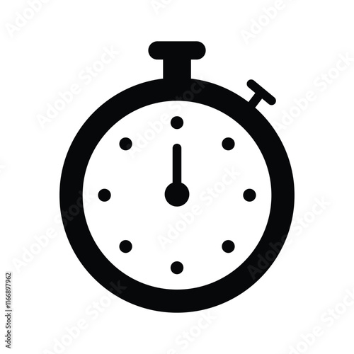 Icon showing a stopwatch for precise time measurement